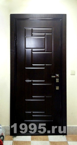 Черная МДФ дверь