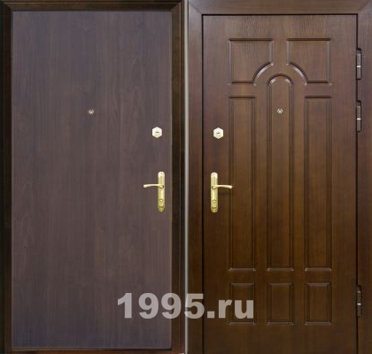 Дверь с ламинатом и МДФ №19