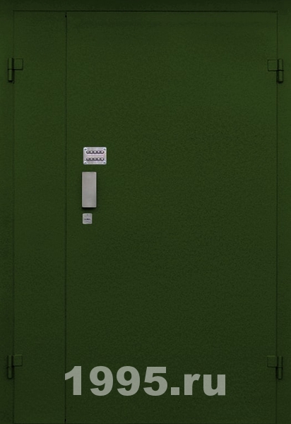 Металлическая тамбурная дверь с порошковым напылением и кодовым замком
