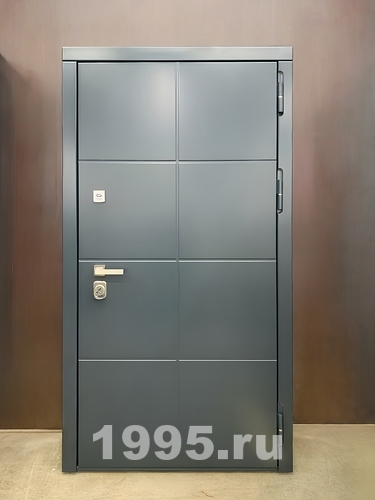 Дверь с отделкой фрезерованным МДФ