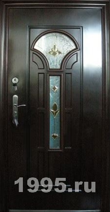 Двери с витражами и МДФ