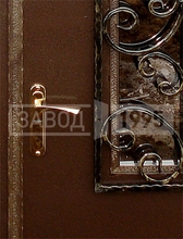 Ручка двери с порошковым окрашиванием и стеклопакетом