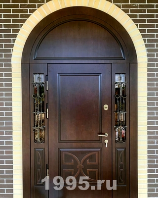 Арочная дверь с МДФ шпон