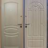 Металлические двери МДФ с двух сторон в коттедж