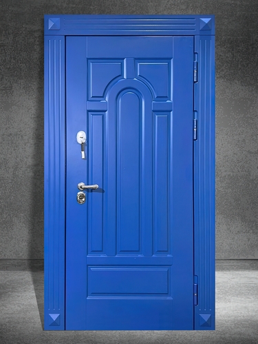 Дверь с синим МДФ (окрас по RAL)