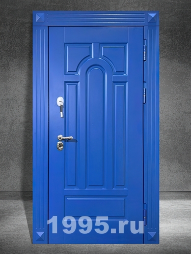 Дверь с синим МДФ (окрас по RAL)