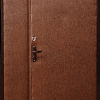 Двустворчатая дверь с отделкой винилискожей и ламинатом №11