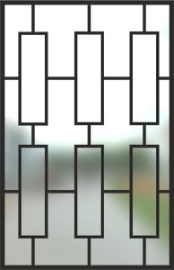 Сварная решетка на окно № 24
