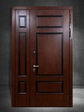 Полуторапольная дверь с МДФ шпон