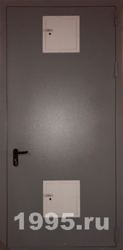 Противопожарная дверь со стыковочным узлом