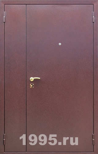 Металлическая тамбурная дверь с порошковым напылением снаружи и ламинатом внутри 