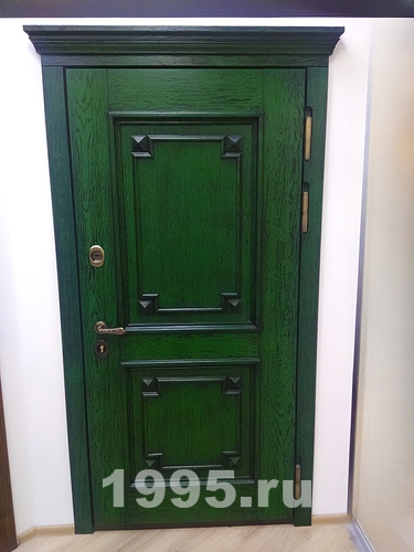 Тёмно-зелёная дверь МДФ