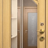 Металлическая дверь с зеркалом и МДФ