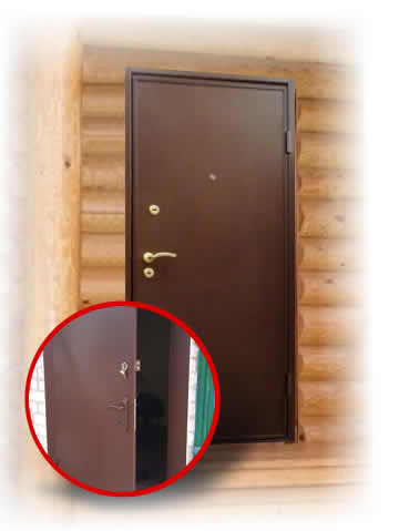 Металлическая дверь для дачного дома